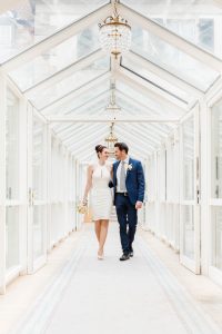 Hochzeitsfotos im Patrick Hellmann Schlosshotel Grunewald Berlin im Wintergarten