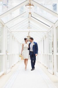 Hochzeitsfotos im Patrick Hellmann Schlosshotel Grunewald Berlin im Wintergarten