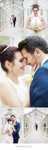 Hochzeit im Patrick Hellmann Schlosshotel Grunewald in Berlin - Brautpaar Shooting im Gewächshaus