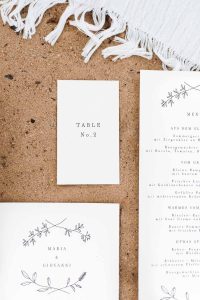Boho Strand Hochzeit Inspiration mit Achat Scheiben: Papeterie - Stefanie Lange Hochzeitsfotografie