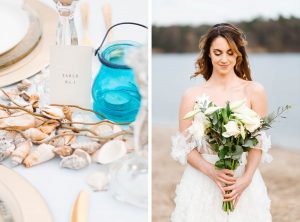 Boho Strand Hochzeit Inspiration mit Achat Scheiben: Portraits der Braut - Stefanie Lange Hochzeitsfotografie