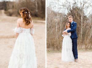 Boho Strand Hochzeit Inspiration mit Achat Scheiben: Brautpaarshooting - Stefanie Lange Hochzeitsfotografie